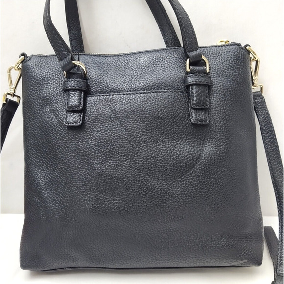 Kate Spade New York Black Pebbled Leather Zipper Closure Crossbody Shoulder Bag - Picture 3 of 16